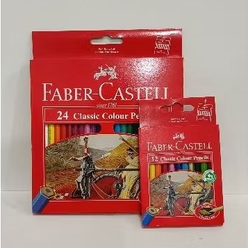 

Classic Colour Pencils 24Warna Panjang Faber castell