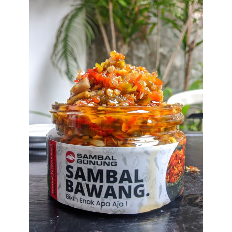 

Sambal Gunung - Rasa Sambal Bawang Kualitas No. 1 Ukuran100 gram, Bikin Enak Apa Aja,