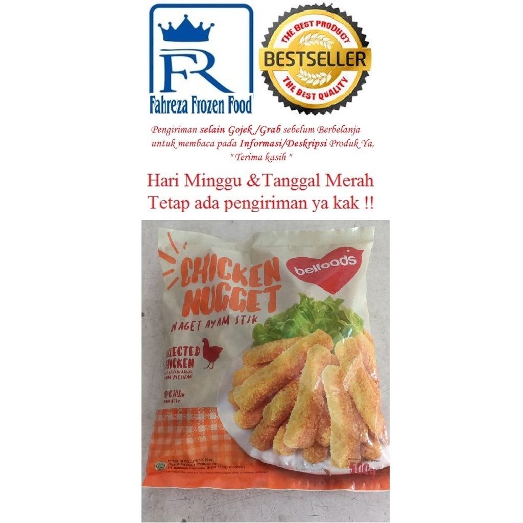 

Belfoods Chicken Nugget Stik 500 Gram Harga Promo