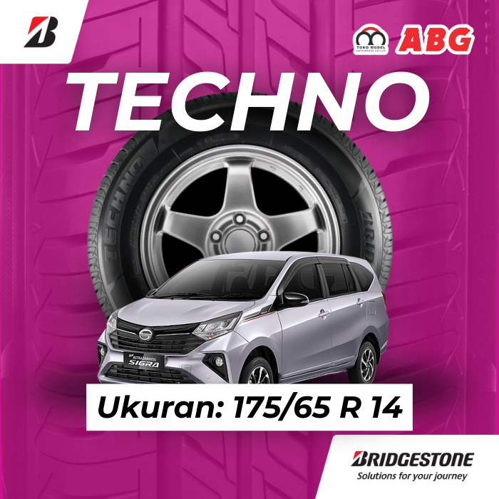Ban Mobil Bridgestone Techno 175 65 R14 Sigra Agya Ayla Calya