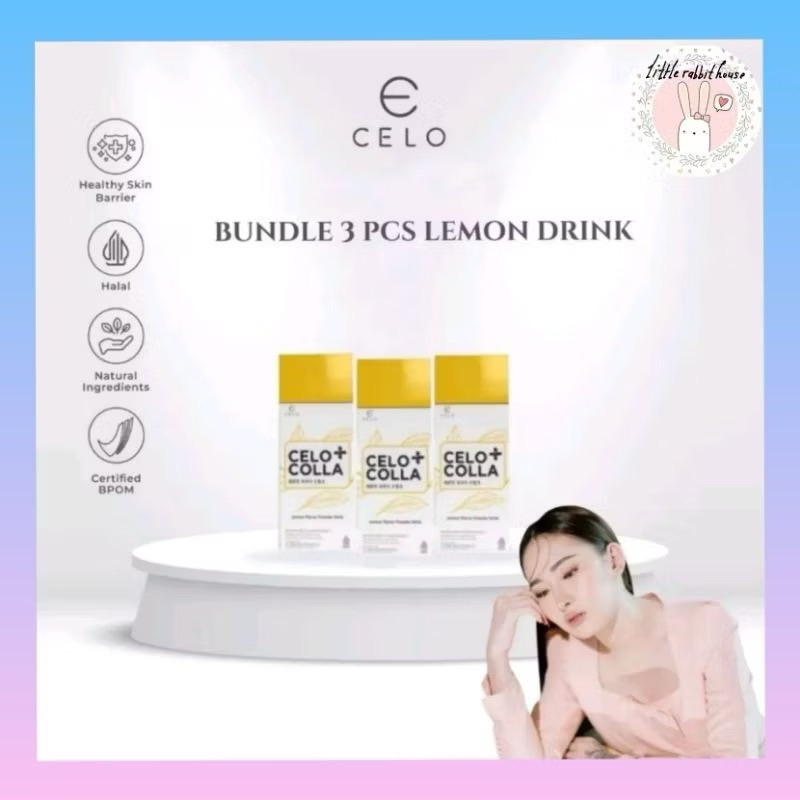 CELO BUNDLE 3PCS COLLA+ LEMON COLLAGEN DRINK CELO.BEAUTE CELOBEAUTEBYCECE CELOBEAUTEOFFICIAL