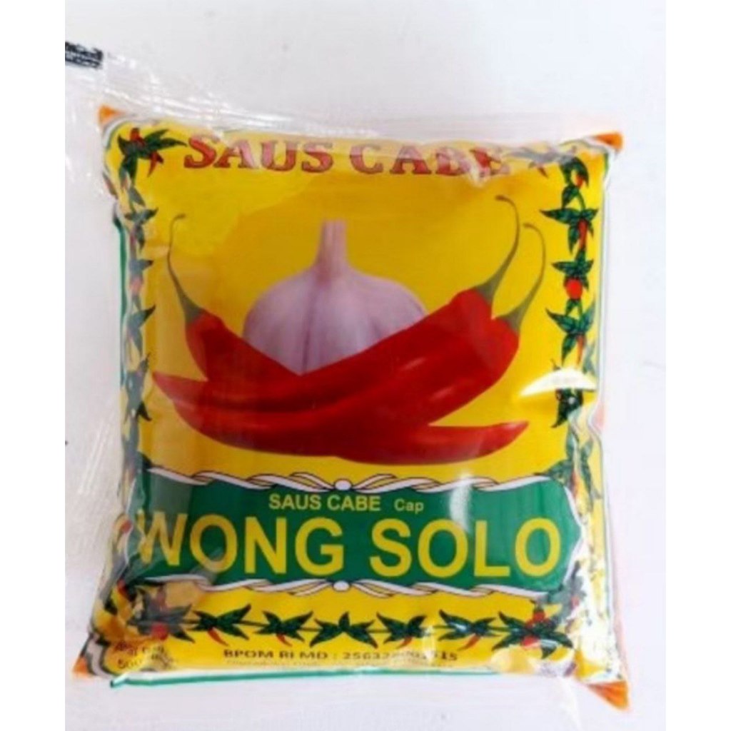 

Saos Sambal Asli Cap Wong Solo / Saos Sambal / Saus Sambel / Saus Cabe - 500gr