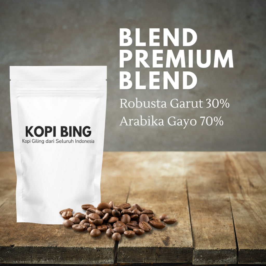 

Kopi Bing Premium Blend 70:30 Arabika Robusta 1 Kg