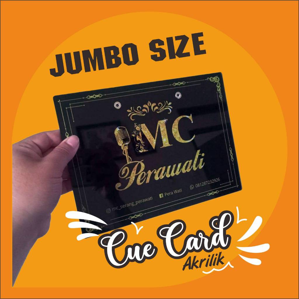 Cue Card MC / Papan MC / master of ceremony