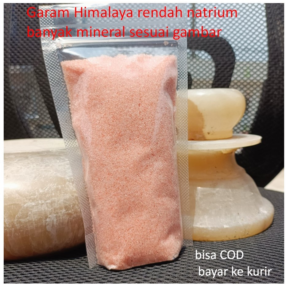 

Garam Himalaya rendah natrium banyak mineral sesuai gambar