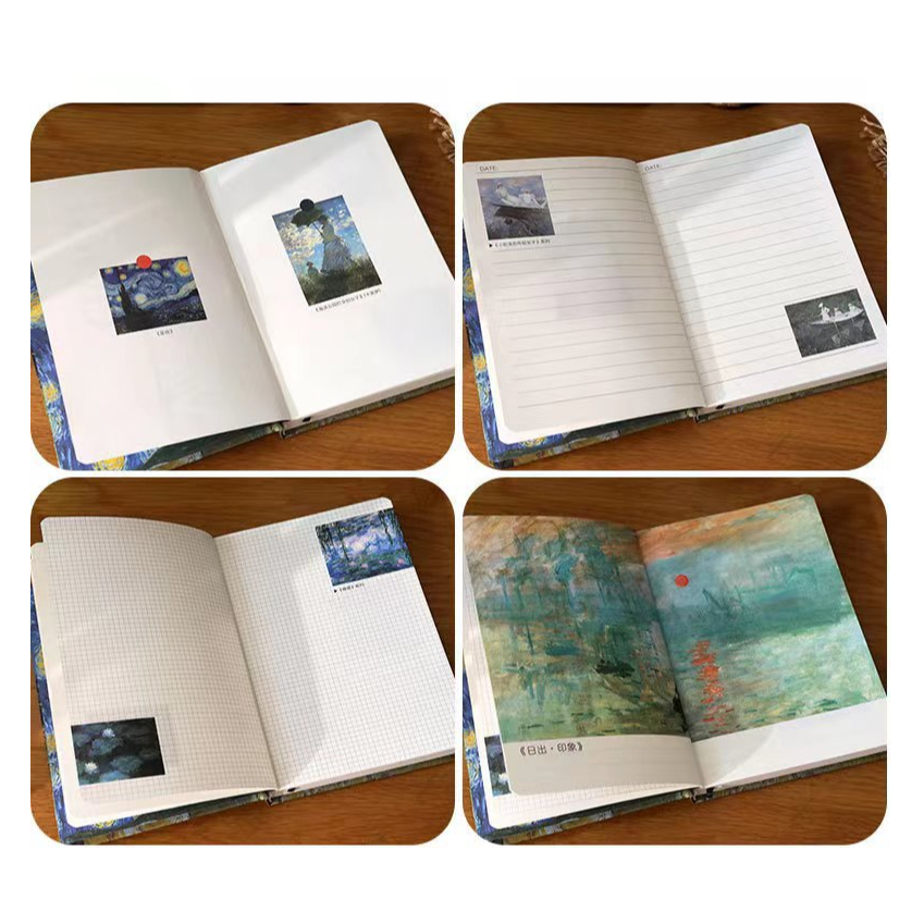 

Ay00! DAY7 Buku diary 98 halaman journal notepad hardcover van gogh korea jepang aesthetic style
