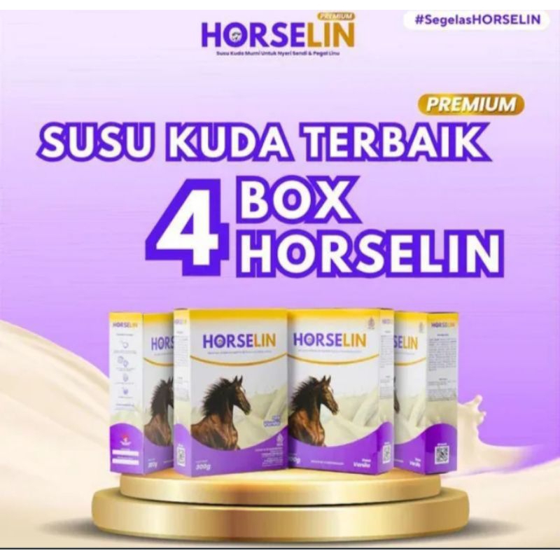 

Horselin Susu Bubuk Logo Kuda 4Box Mengatasi Pegal Linu Dan Kesehatan Sendi Terbaik
