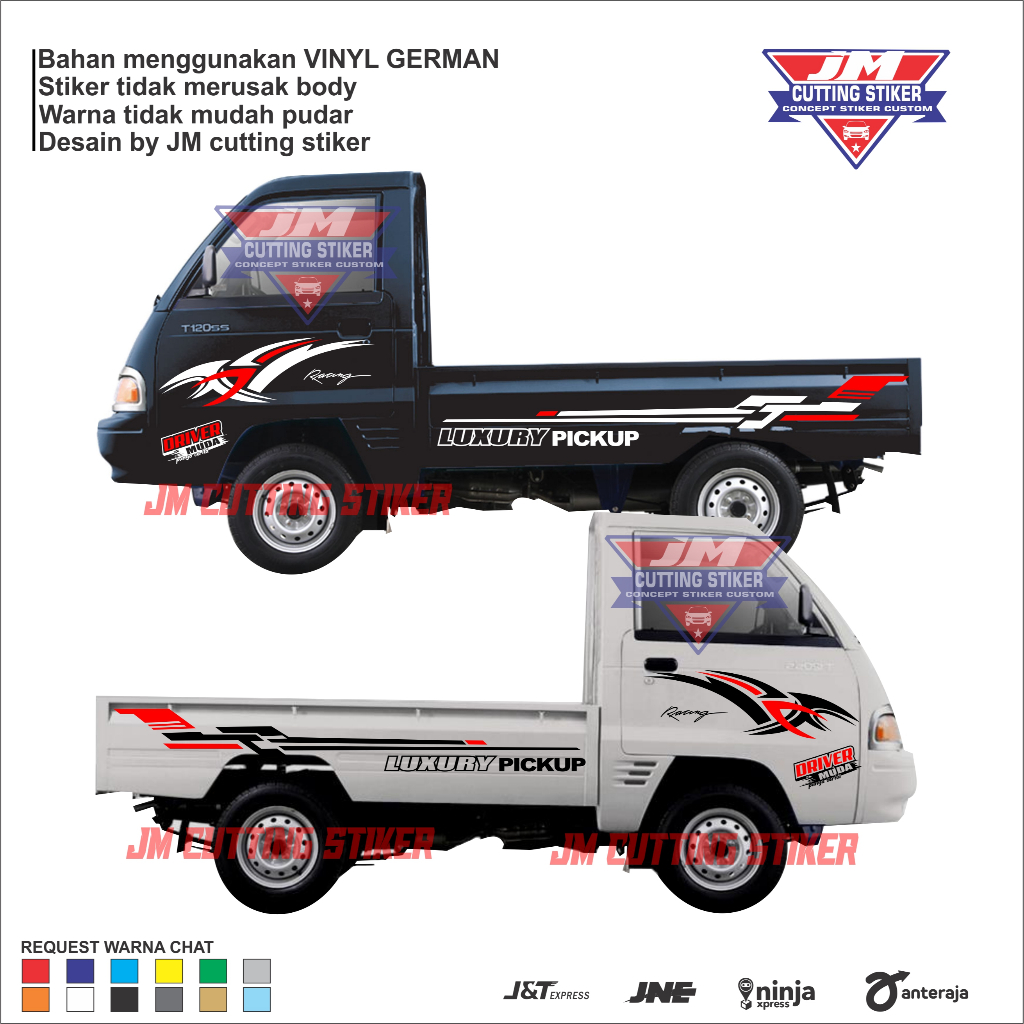 Stiker cutting pick up futura stiker variasi body samping futura t120ss luxury pick up