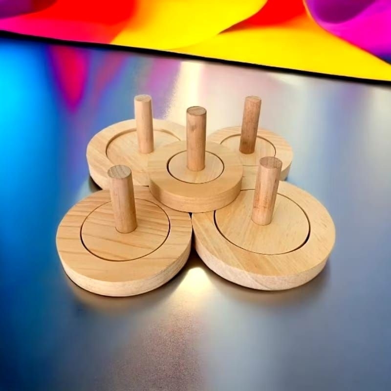 .Cetakan donat kayu jati bentuk ring | pembolong dijual terpisah/cetakan donat bomboloni 6cm-7cm-8cm