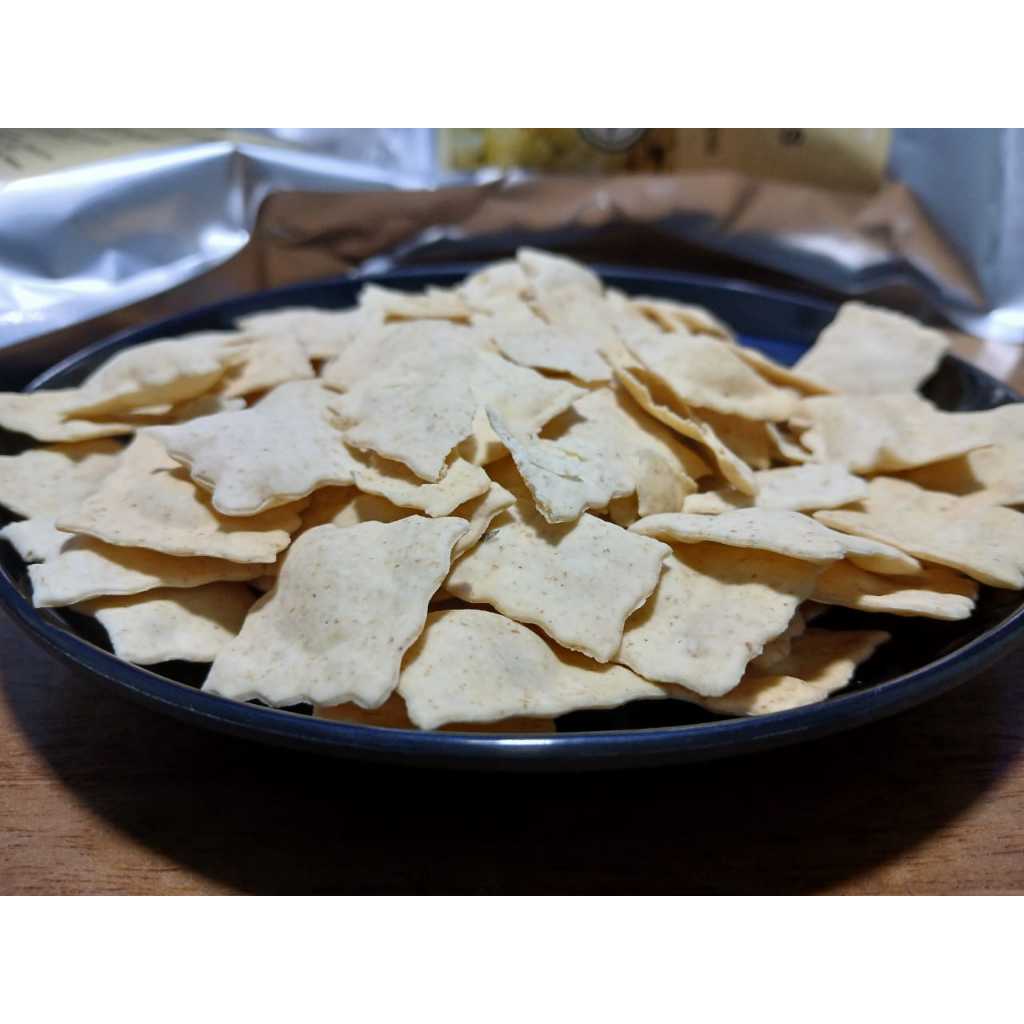 

Sourdough Cracker Chips Cemilan Diet Sehat low gluten vegan friendly egg free non dairy