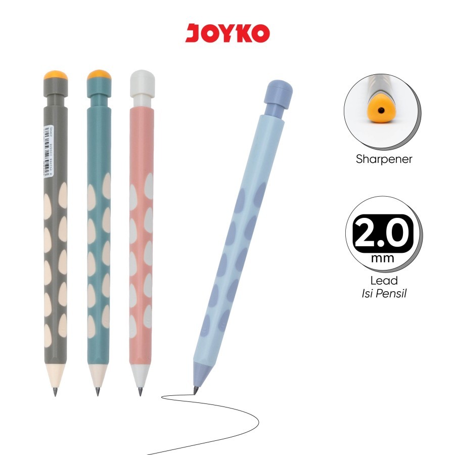 

(1Pc) Mechanical Pencil Pensil Mekanik Joyko MP-63 2.0 mm