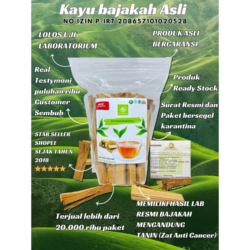 

kayu bajakah asli 1/2 kg akar bajakah original asli herbal