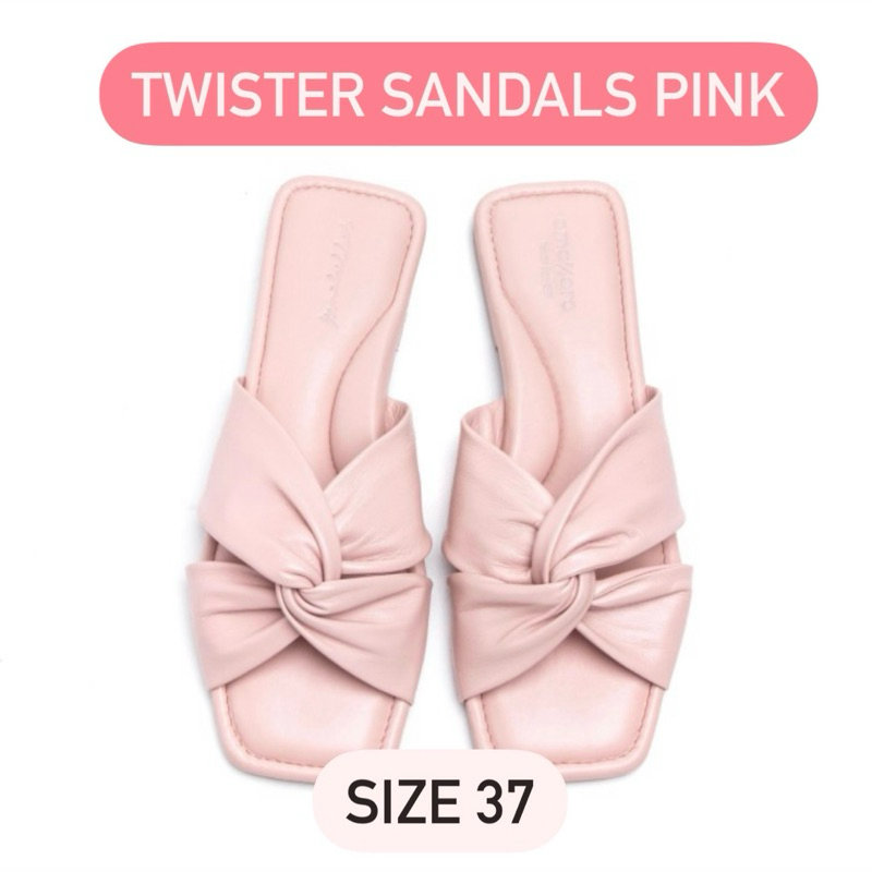 Amazara x Mmehuillet - TWISTER SANDALS PINK size 37