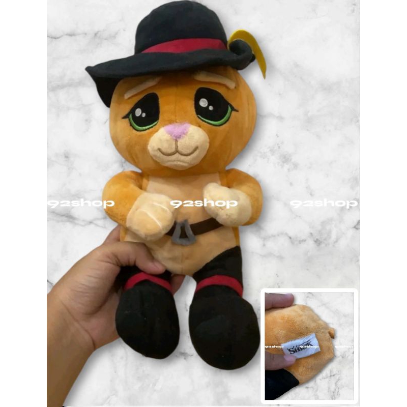 Boneka kucing Shrek 40 CM original Shrek Dreamworks | boneka Puss in boots Shrek the movie