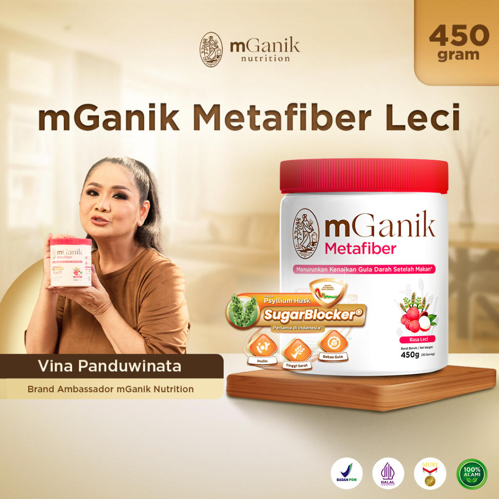 

mGanik Metafiber 450gr Jeruk - Suplemen Serat Alami Diabestes