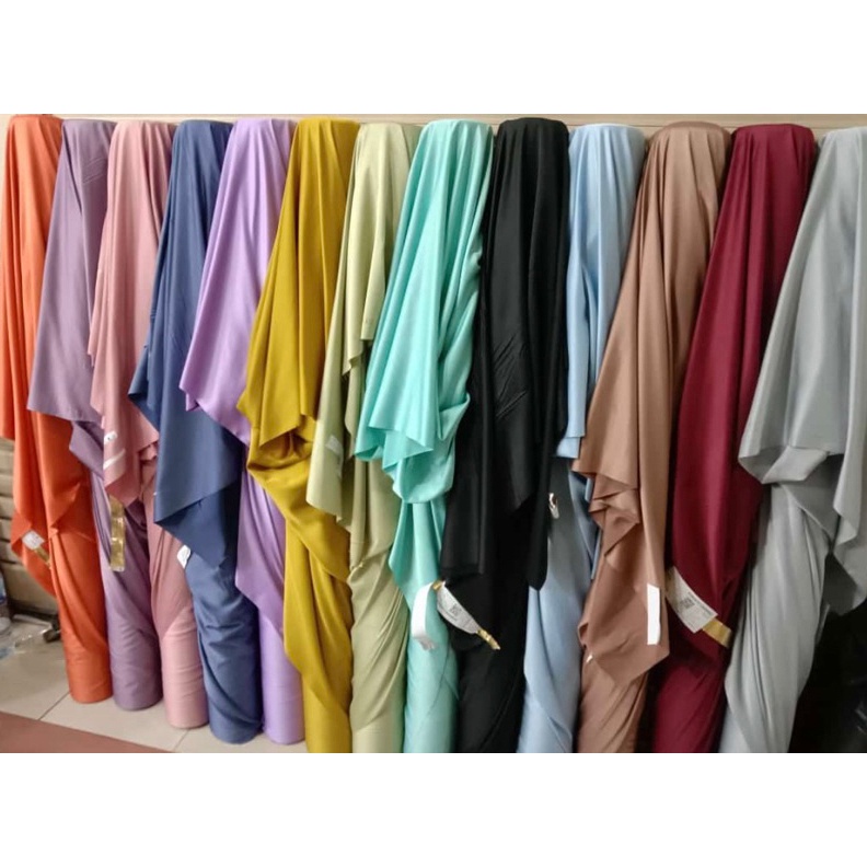KAIN SATIN VELVET PREMIUM 1 ROLL  6Yard  ATAU  54 METER   Kain roberto  Kain polosan  Kain meteran