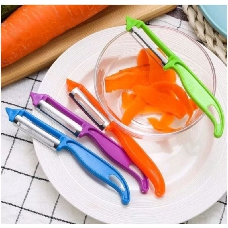 Pisau Lengkung Kupas Buah Stainless Pisau Pengupas Kulit Buah Sayur Serbaguna