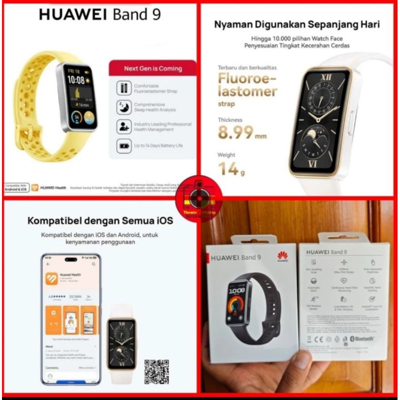 Huawei Band 9 Smartband Amoled Smartwatch Jam pintar