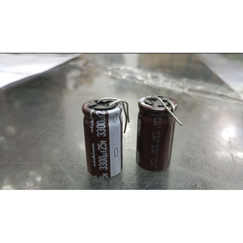 Kapasitor 3300uf 25V Elco Nippon 3300uf 25V