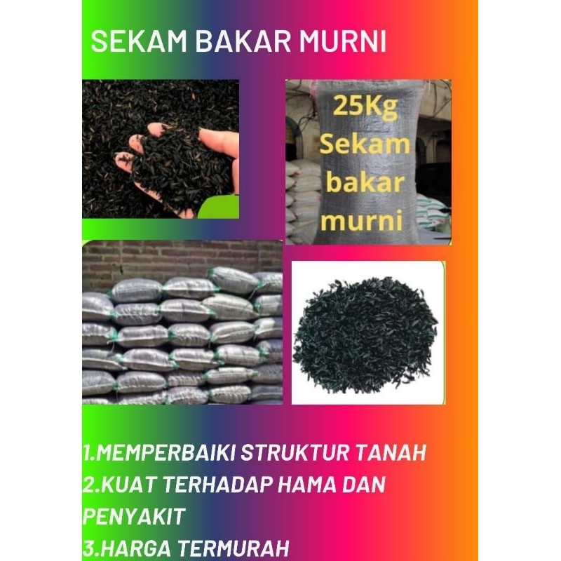 JAMIN ASLI.. Sekam Bakar Murni Halus