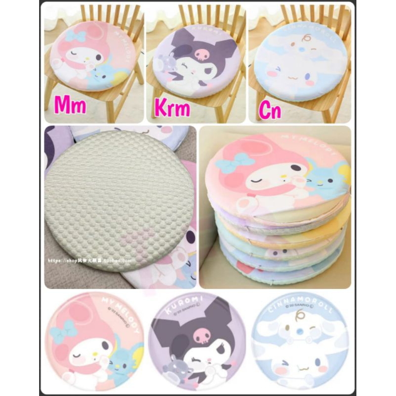 Alas duduk sanrio bantalan empuk tebal uk38x4 / alas duduk melody hellokitty