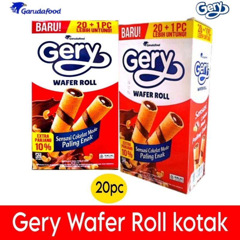 

Gery Wafer roll coklat mede kotak isi 20pc