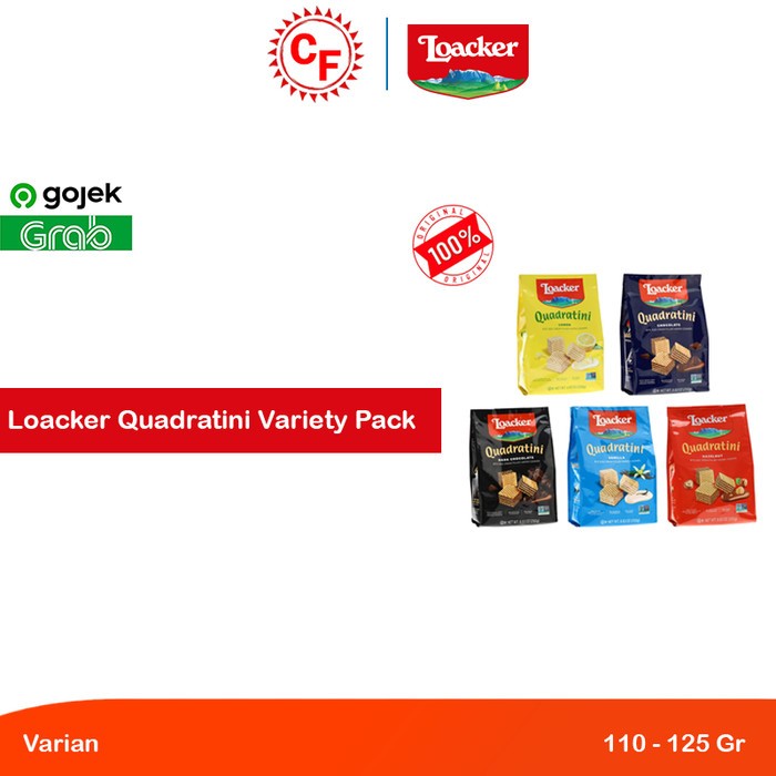 

Loacker Biskuit & Wafer Quadratini Variety Pack