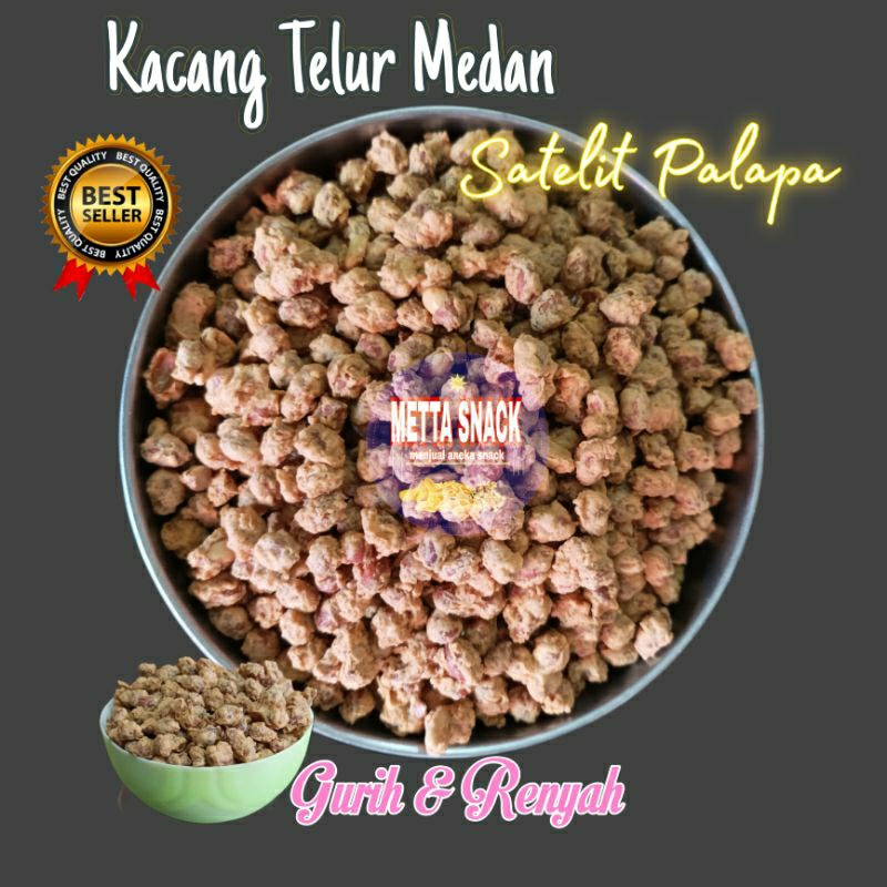 

Kacang Telur Medan Manis Gurih Renyah 250 Gram / kacang Telur Satelit Palapa