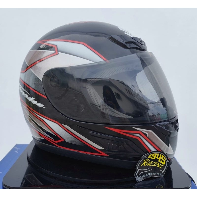 Helm Fullface Suzuki Thunder Original 100% / helm suzuki fulface / helm fullface klasik / helm clasi