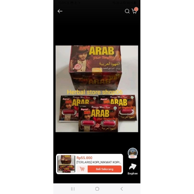 KAPSUL ARAB / CAPSULE kopi ARAB ORI