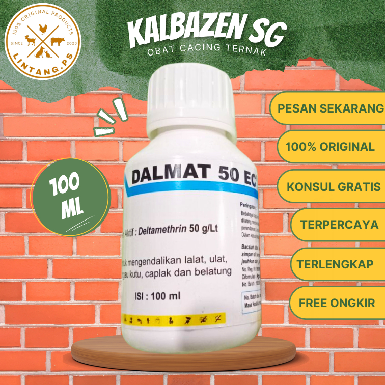 Dalmat 50 EC - Dalmat 100ml - Obat Kutu - Anjing - Kucing - Obat Kutu Mandi - Obat Kutu - Dalmat 50 