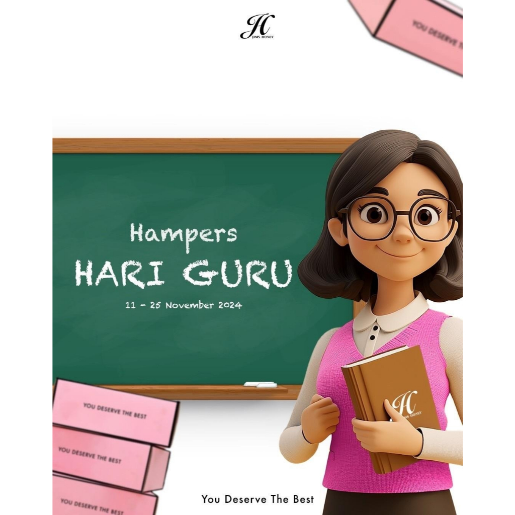 JIMS HONEY HAMPERS HARI GURU SET TAS DOMPET JAM WANITA