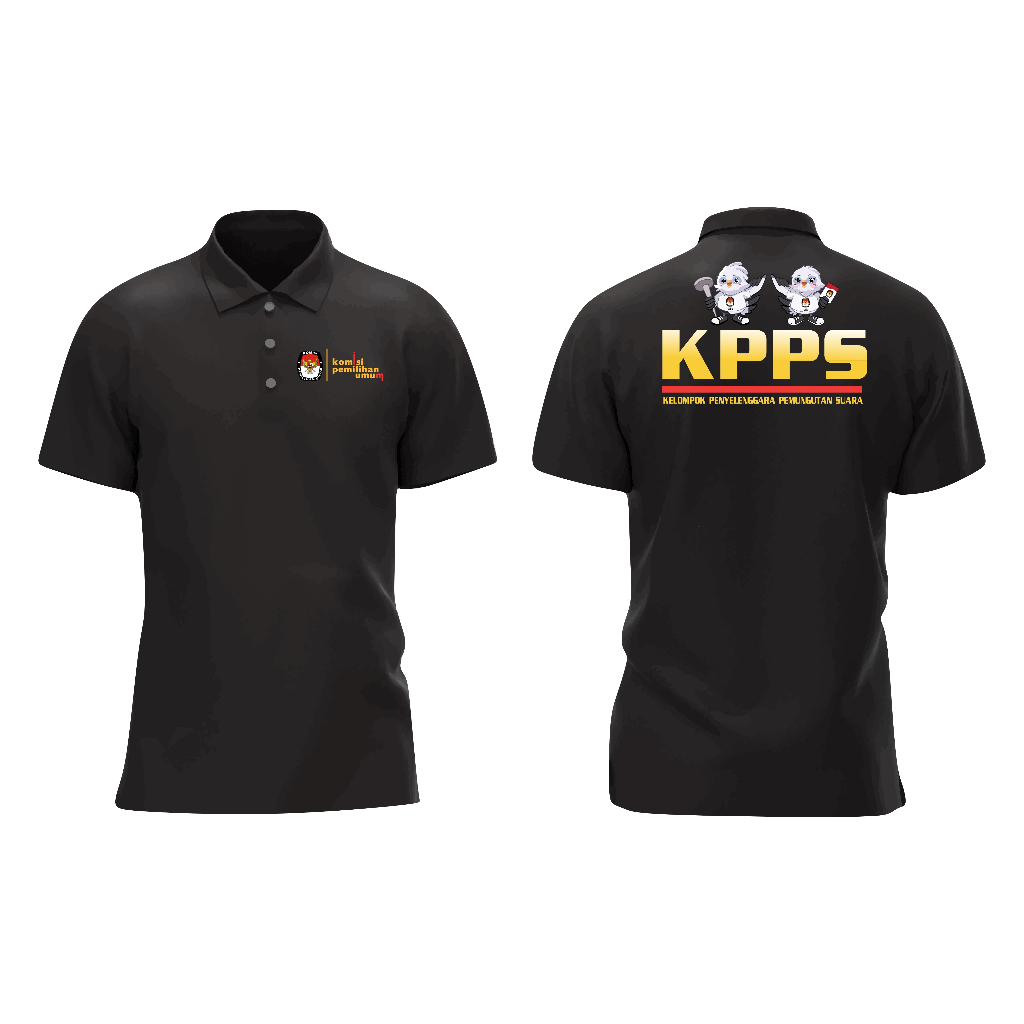 Kalemmerch Kaos Kerah Polo - KPU KPPS 2024