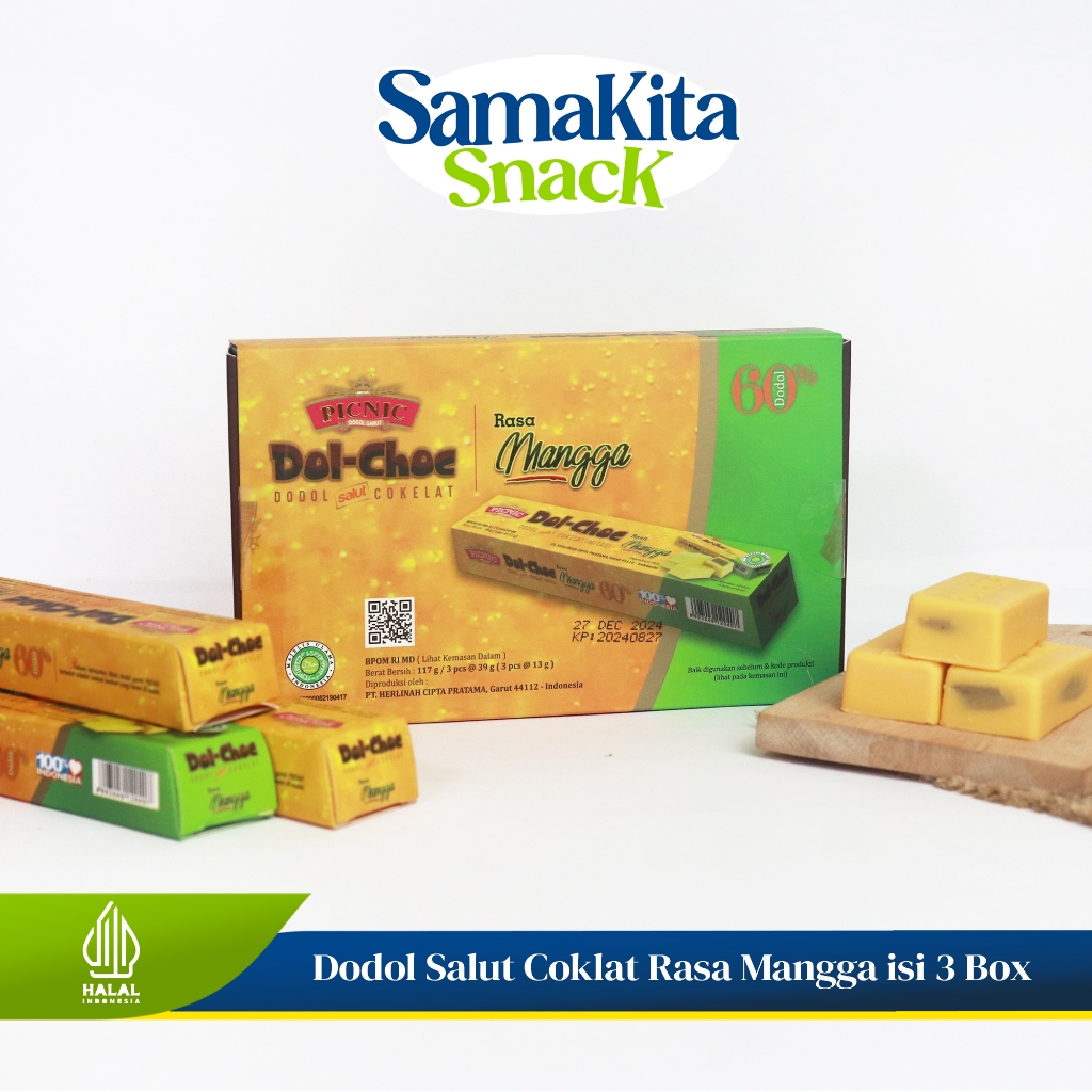 

Coklat Dodol Asli Garut Murah Berkualitas Original Premium - PICNIC DolChoc Salut Coklat 117g Mangga