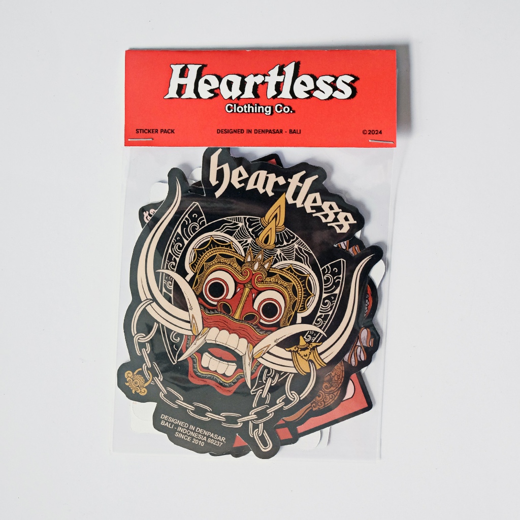 

HEARTLESS STICKER PACK BALINESE