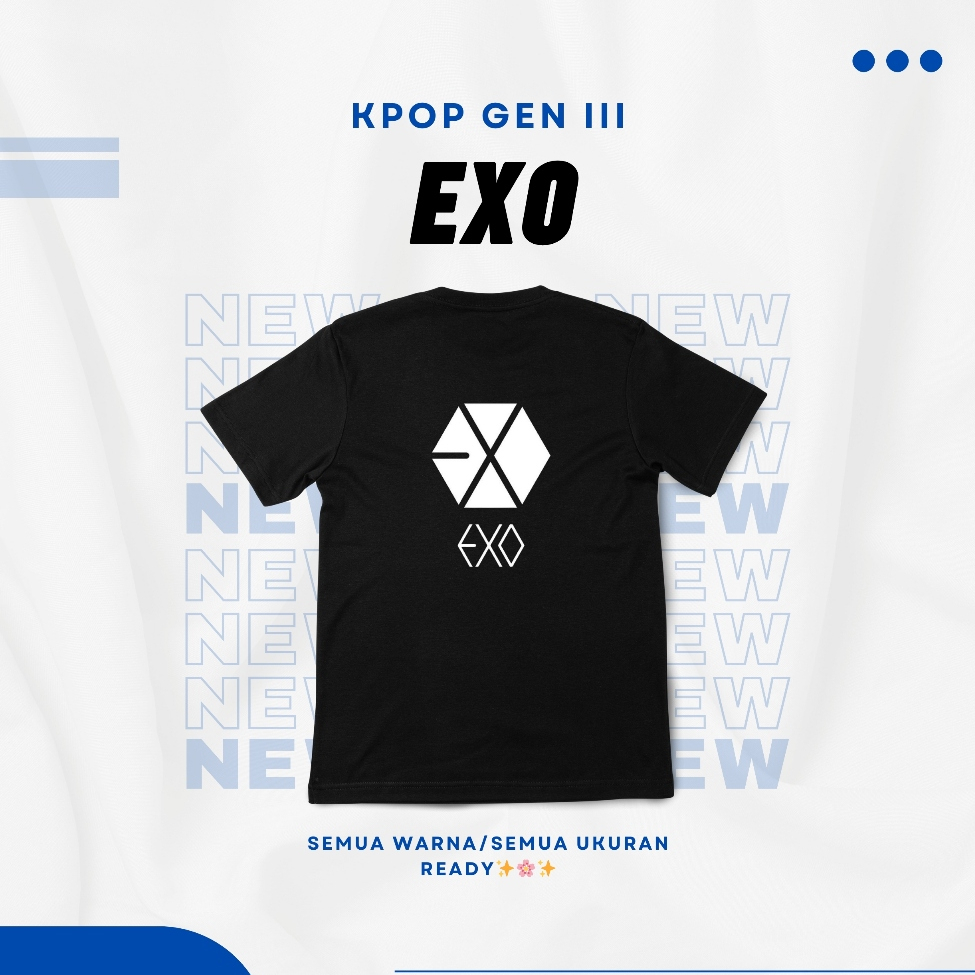 Kaos Tshirt Baju Kpop EXO LOGO
