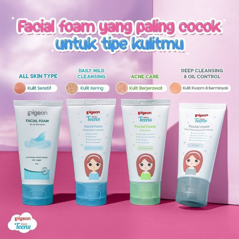 Facial Foam Pigeon 40ml-100ml