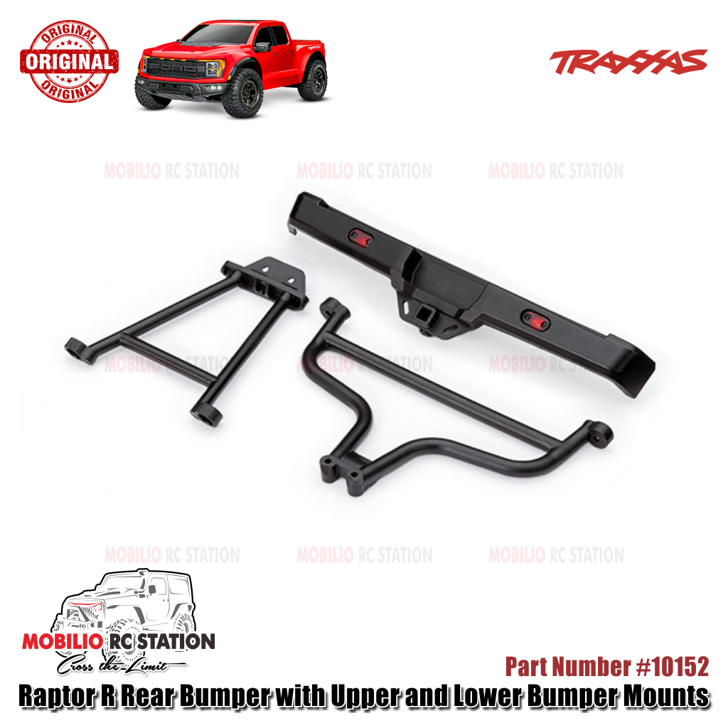 Traxxas Part #10152 Rear Bumper with Upper and Lower Bumper Mounts for RC Ford F-150 Raptor R 4X4