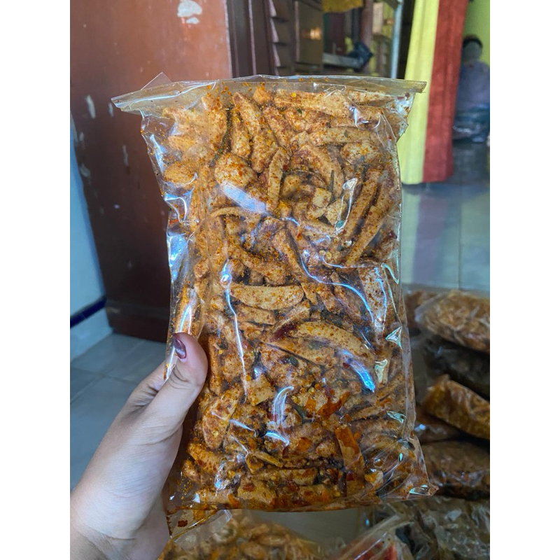 

Basreng pedas daun jeruk