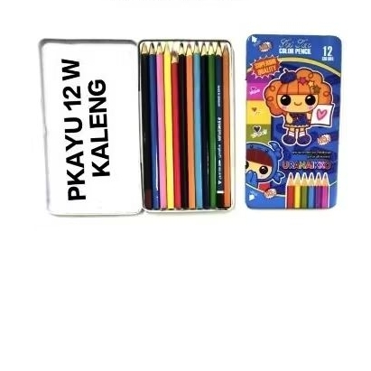 

PENSIL KAYU 12WARNA KALENG PANJANG