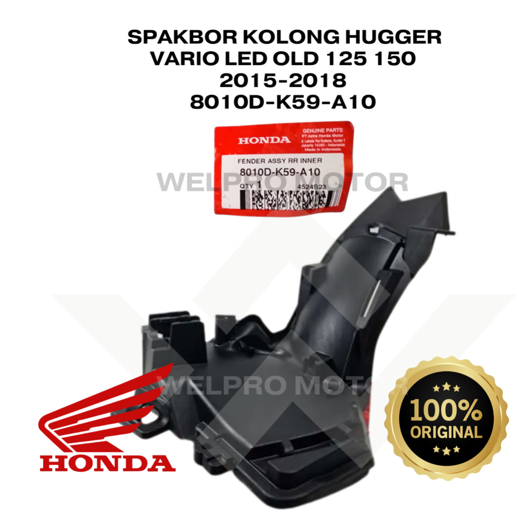 Spakbor Kolong Hugger Vario 125 150 Led Old 2015-2018 Ori Honda AHM