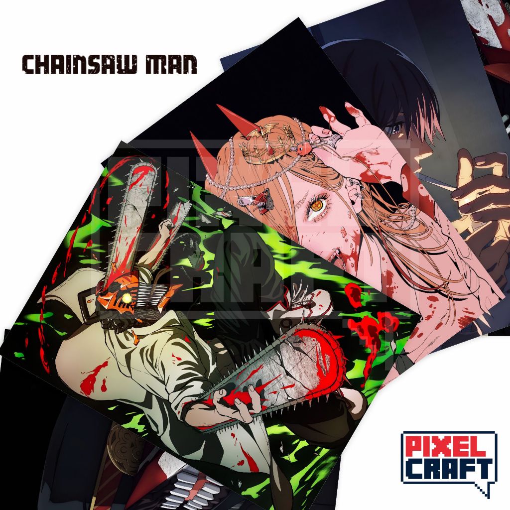 Poster Dinding Anime CHAINSAW MAN - size A3