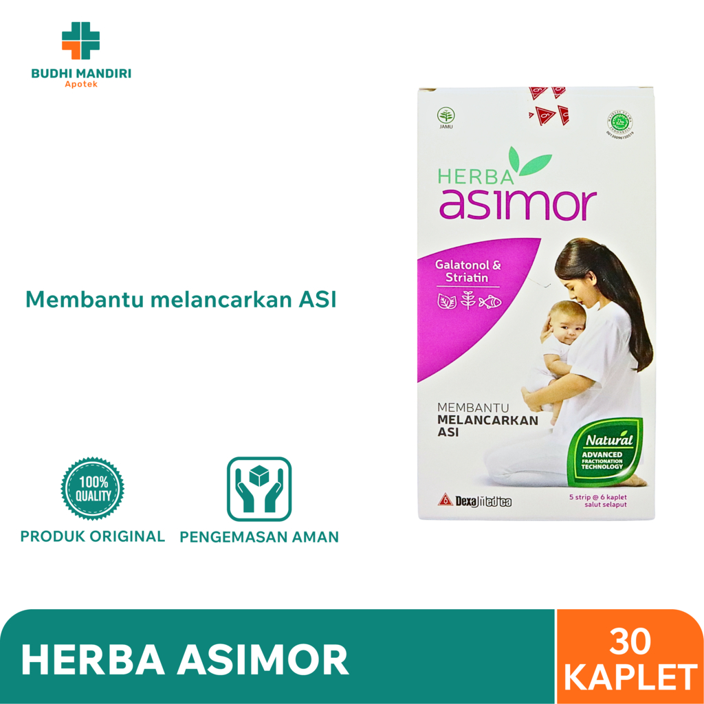Herba Asimor 30 Kaplet - Herbal Melancarkan ASI
