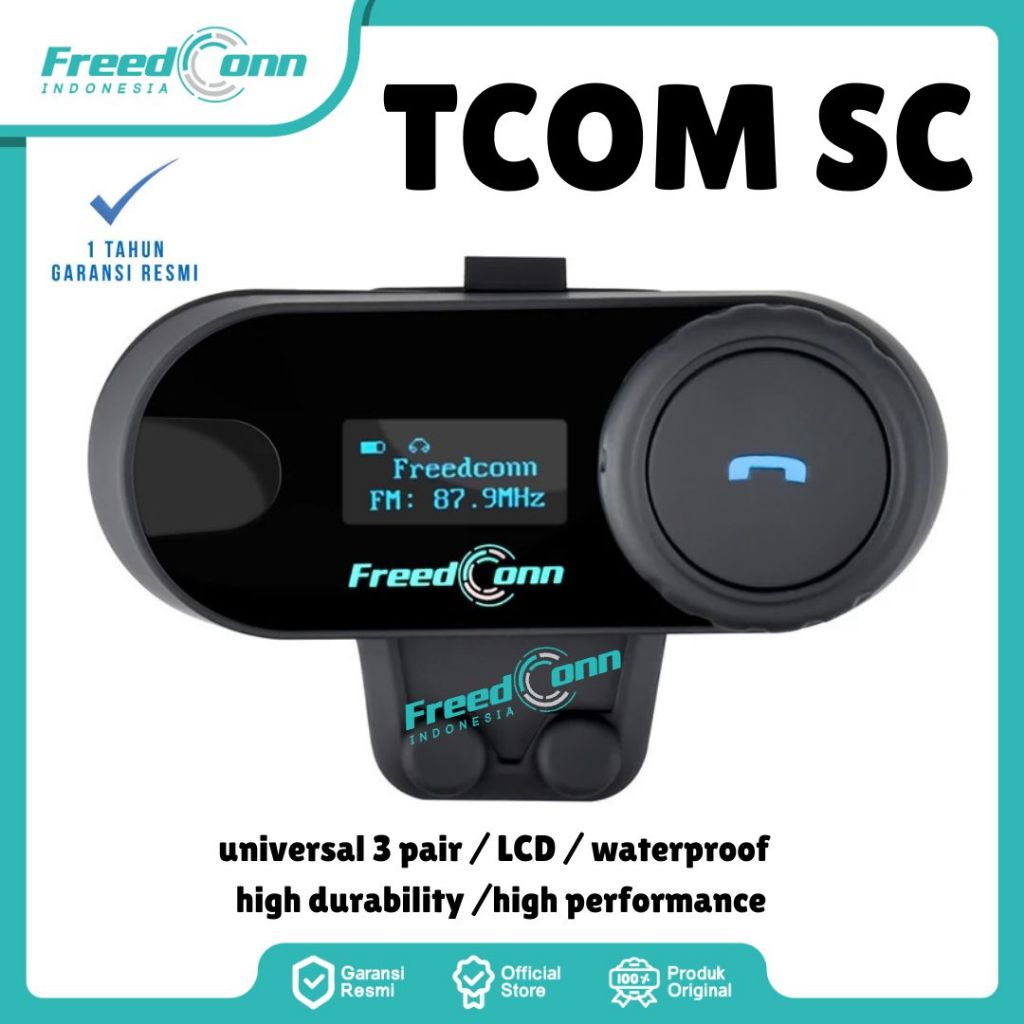 INTERCOM FREEDCONN TCOM SC BLUETOOTH HELM HEADSET INTERCOM T-COM SC INTERCOM HELM ORIGINAL