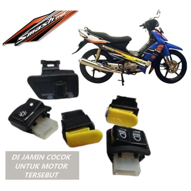 Tombol klakson smash / Tombol Saklar Set Komplit Suzuki Smash 110 old