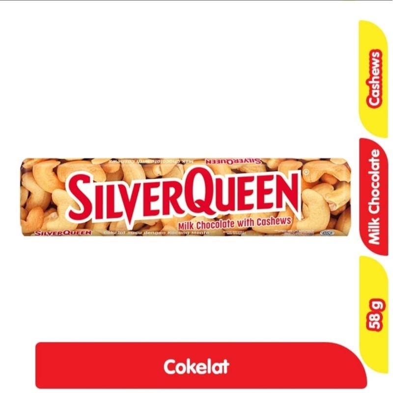 

Silverqueen 58gr Cokelat Coklat Silverqueen