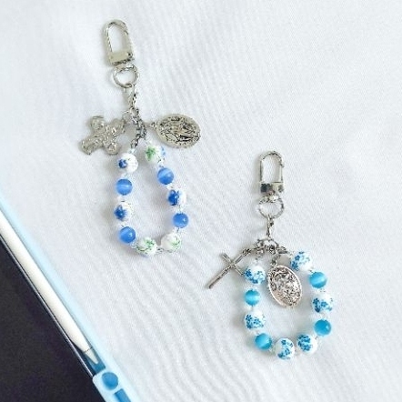 Hadiah Baptis Komuni - Gantungan Rosario Katolik "SERENE"  Series (Katolik)