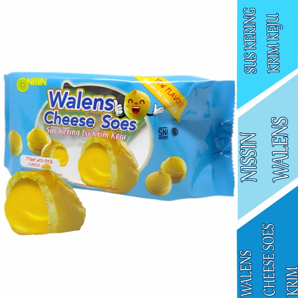 

Walens Cheese Soes - Nissin Walens - Sus Kering Isi Krim Keju - 100gr