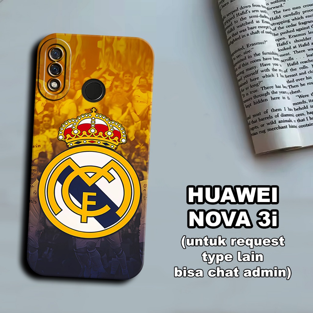 CC28/ Softcase karet lentur untuk huawei nova 3i/Motif bola/case huawei nova 3i/kesing huawei nova 3