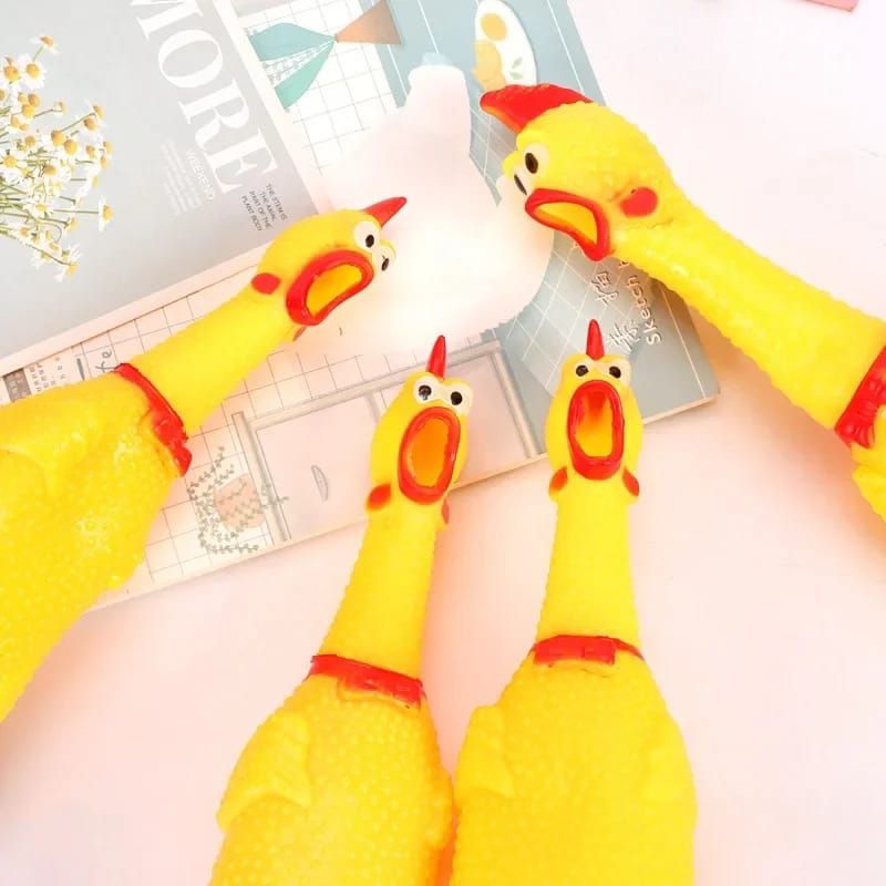 Mainan Anak Ayam Teriak Ayam Bunyi Teriak Screaming Chicken Ayam Karet